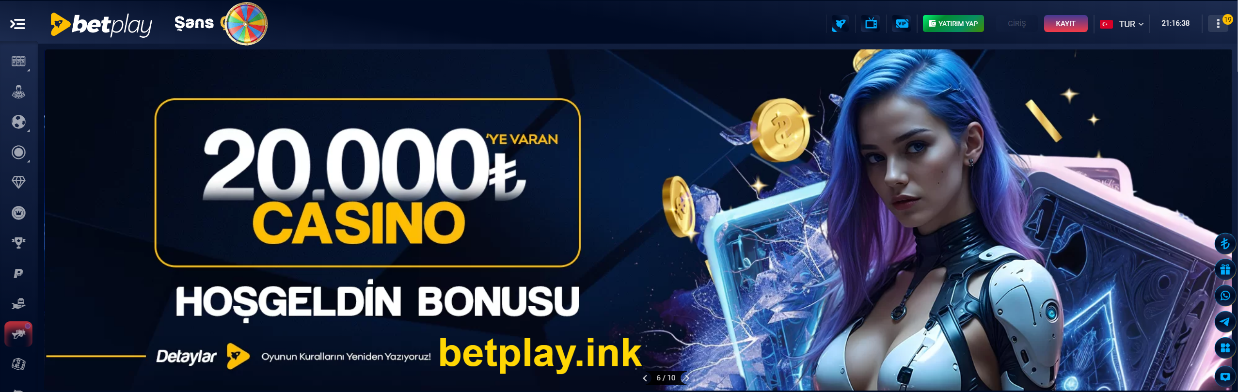 Betplay Kayıp Bonus